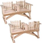 Flip Style Yellow Poplar Wood Bench