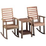 Twin Oak Rocking Chairs and Table