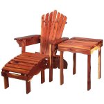 Red Cedar Adirondack Chair Set