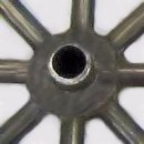 Steel Wagon Wheel Hub Small STEEL WAGON WHEEL HUB, SIZE 18", 14", 10", 8"
