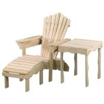Yellow Poplar Wood Adirondack Chair