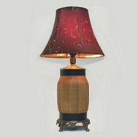 Click To View Wagon Wheel Hub Lamp