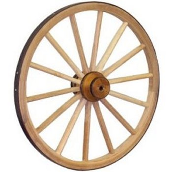 1030 - 15'' Wood Cannon Wheel, Extra Heavy Duty