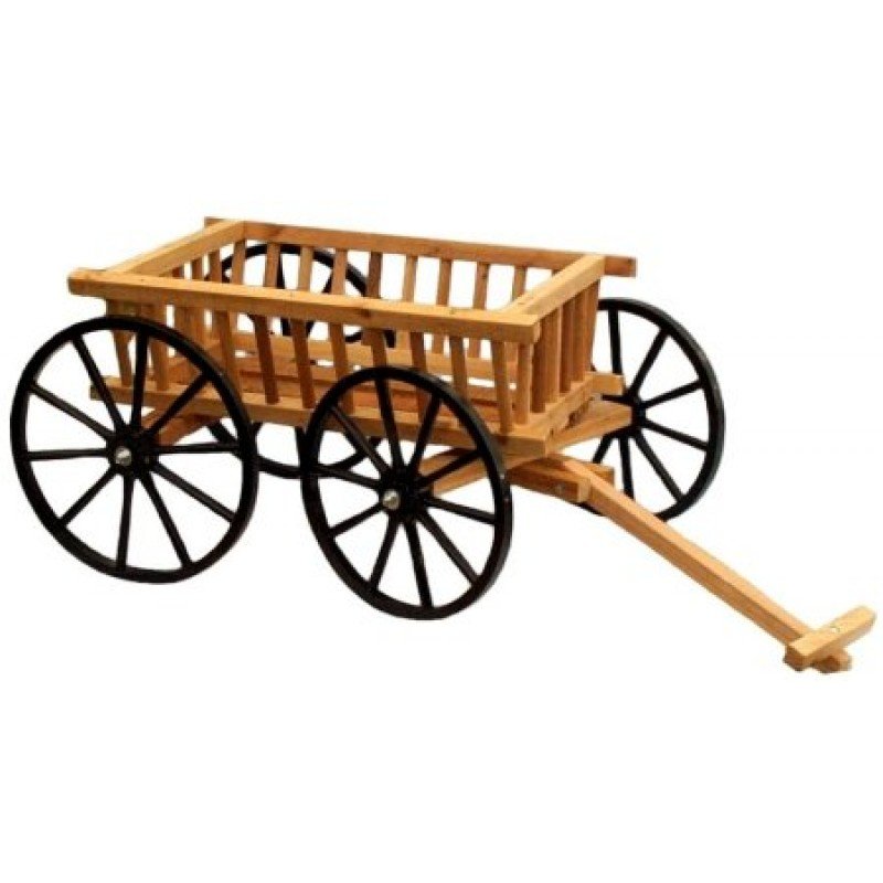 5022 - Corn/Pumpkin Wooden Wagon