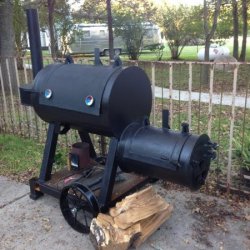 Smoker, BBQ, Steel Wagon Wheels