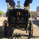 Lincoln Hearse as it starts the trip to Old State Capitol