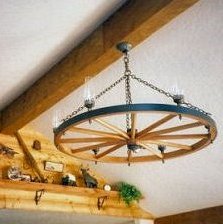 Wagon Wheel Chandelier