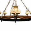 Chandeliers, Wagon Wheel Chandeliers - Hub Lamps