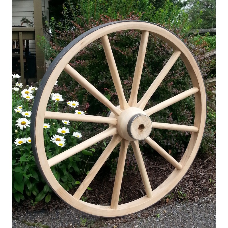 1011 - 32'' Wagon Wheels, Large Heavy Wood Hub