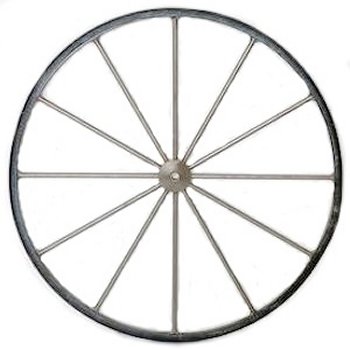 1097 - 36'' Steel Wagon Wheels