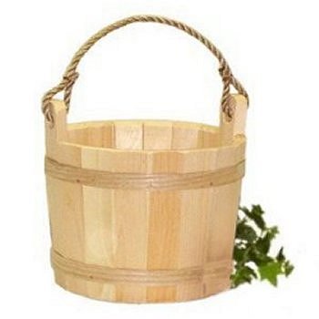 2104 - Medium Unfinished Pine Bucket