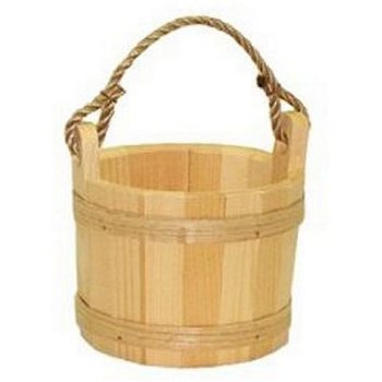 2106 - Small Unfinished Pine Bucket