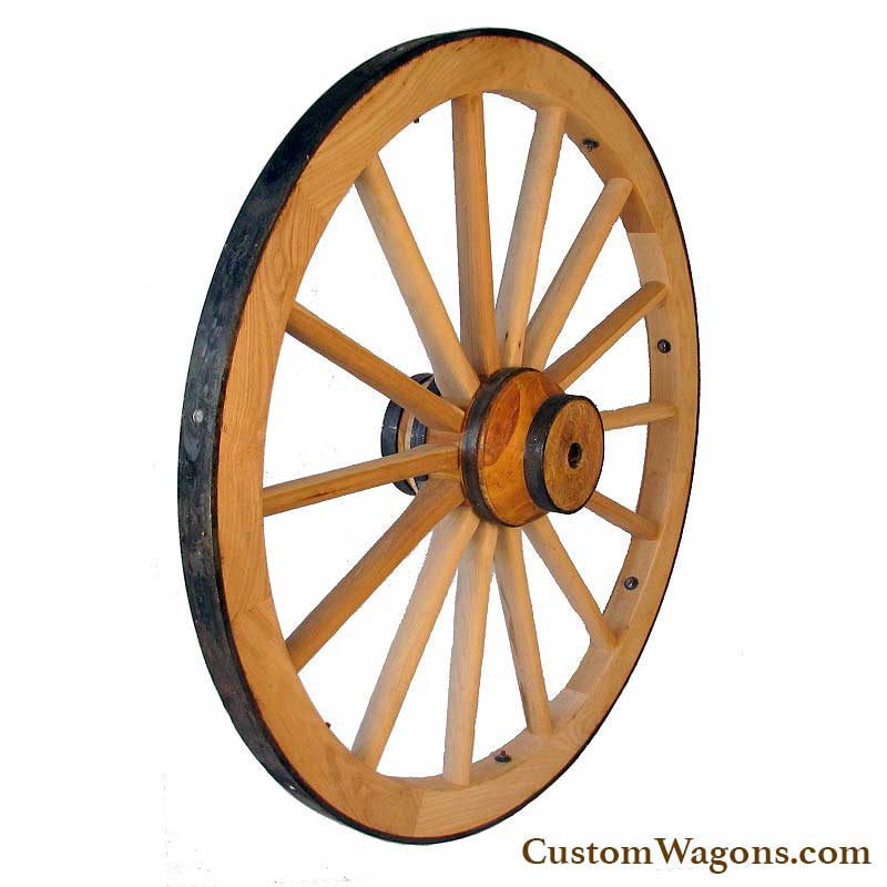 1037 - 57" Wood Cannon Wheel, Extra Heavy Duty
