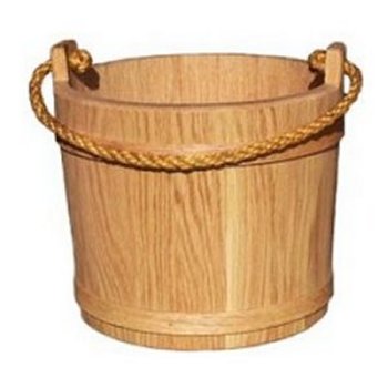 2201 - Large Oak Wood Bucket
