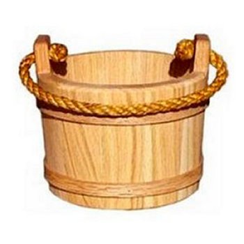 2203 - Small Oak Wood Bucket