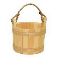 2106 - Small Unfinished Pine Bucket